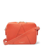 Aspinal of London leather camera bag with stitched A, imported from the UK