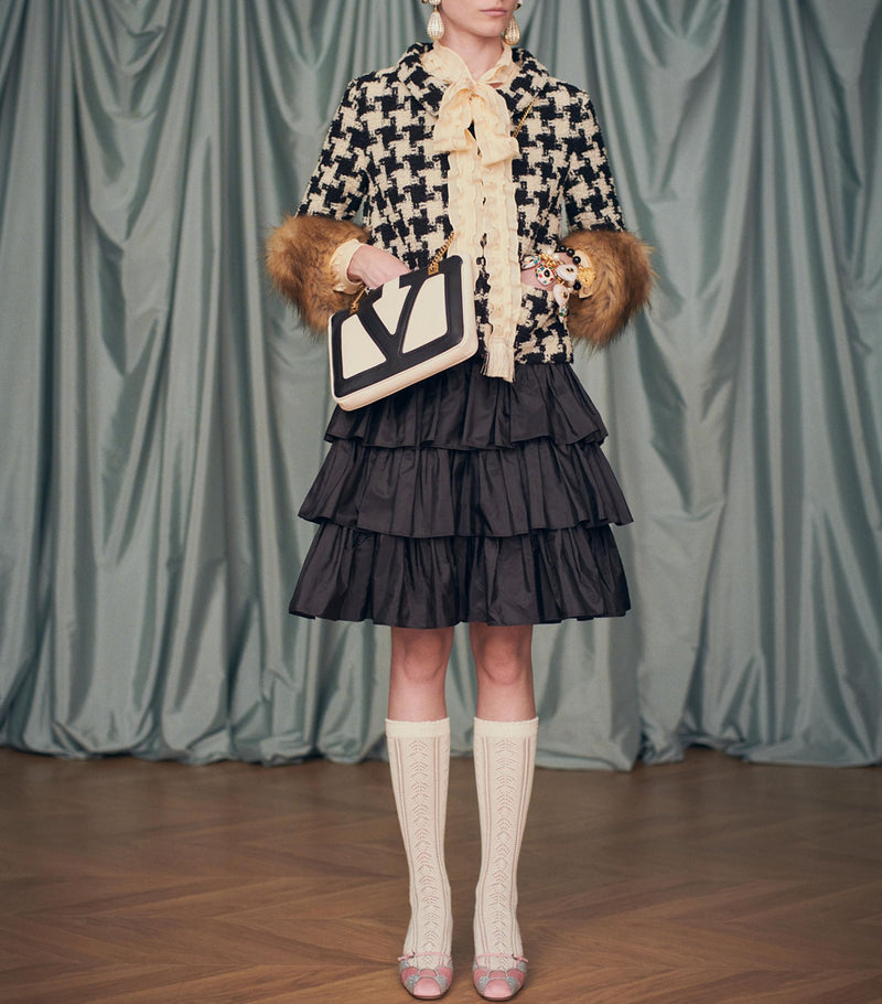 Valentino pointelle-knit cotton socks, UK version