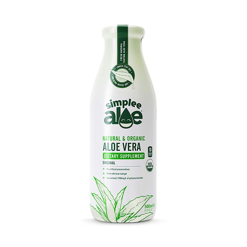 Simplee Aloe Organic Aloe Vera Juice 500ml (British brand)
