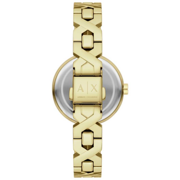 Armani Exchange ladies watch gold-tone 32mm, UK version