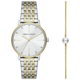 Armani Exchange ladies silver stainless bracelet watch (British brand)