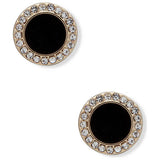 Argos DKNY Crystal Set Black and Gold Colour Stud Earrings- Buy online at McGrocer