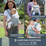 Dreambaby Inspire Performance Knit 3/1 Carrier Grey - British product