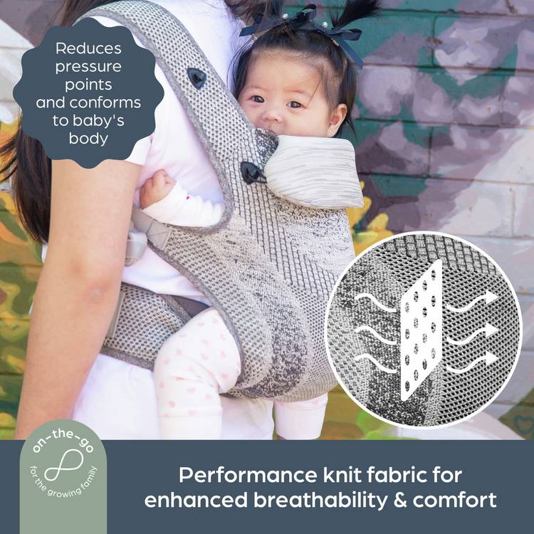 Dreambaby Inspire Performance Knit 3/1 Carrier Grey - British product
