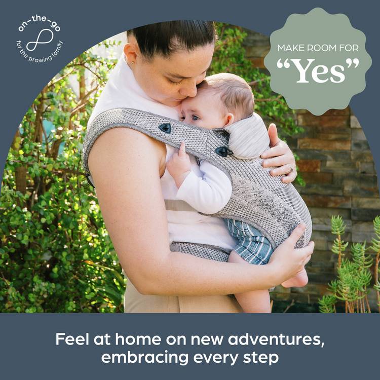 Dreambaby Inspire Performance Knit 3/1 Carrier Grey - British product