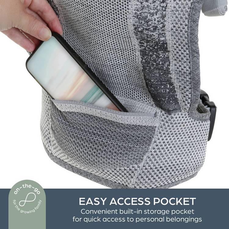 Dreambaby Inspire Performance Knit 3/1 Carrier Grey - British product