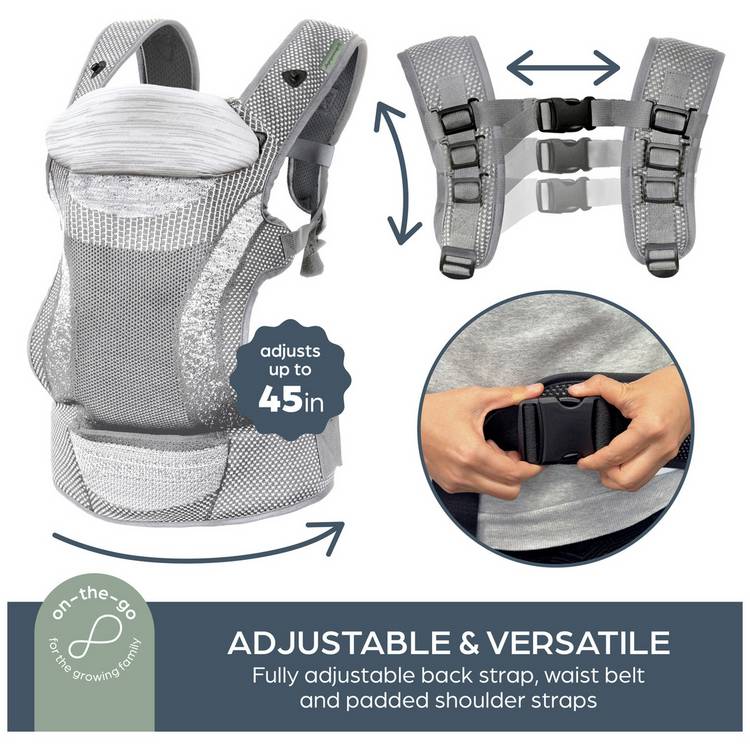 Dreambaby Inspire Performance Knit 3/1 Carrier Grey - British product