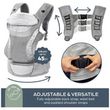 Dreambaby Inspire Performance Knit 3/1 Carrier Grey - British product