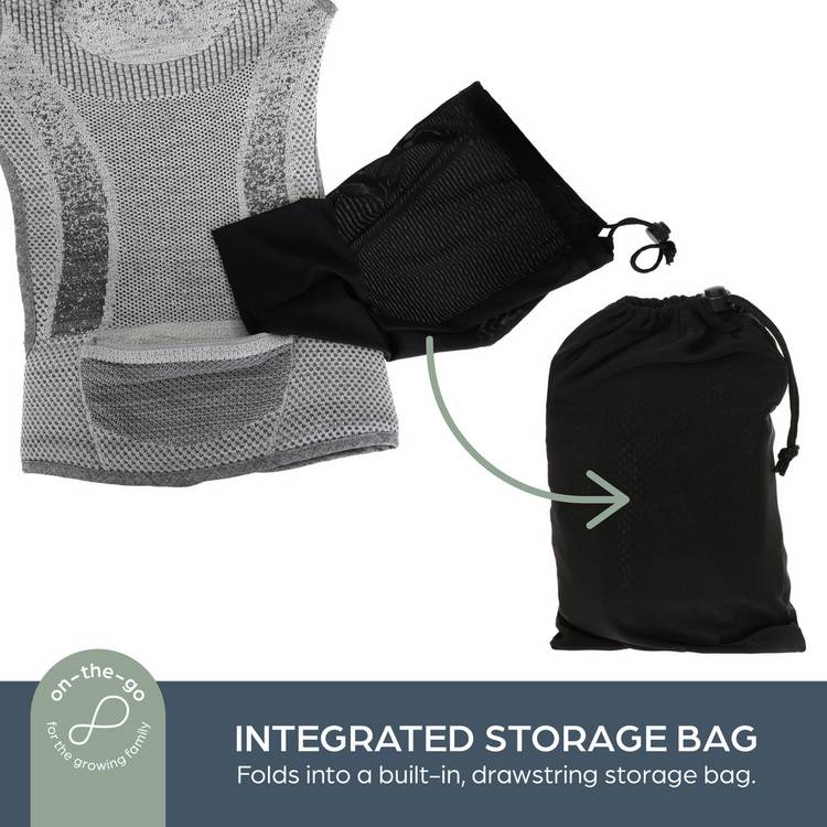 Dreambaby Inspire Performance Knit 3/1 Carrier Grey - British product