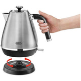 De'Longhi stainless steel kettle 1.7L, imported from the UK
