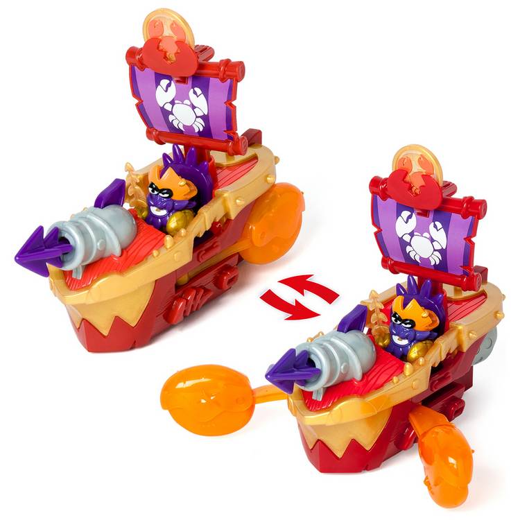 Piratix Sea Crusher Playset with flapping wings and cannon, imported from the UK
