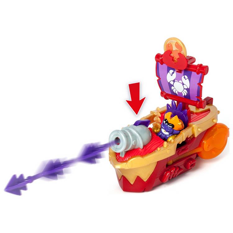 Piratix Sea Crusher Playset with flapping wings and cannon, imported from the UK