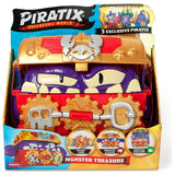 Piratix monster treasure chest playset with pirate figures - British product