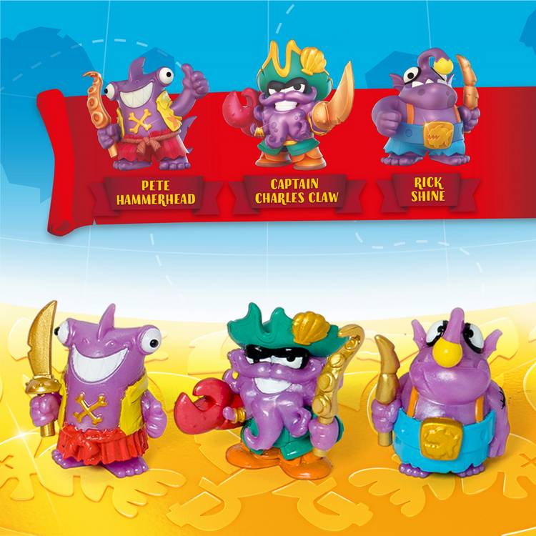Piratix monster treasure chest playset with pirate figures - British product