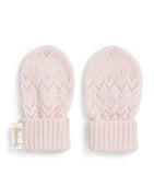 Harrods cashmere mittens with pointelle detailing, baby (British brand)