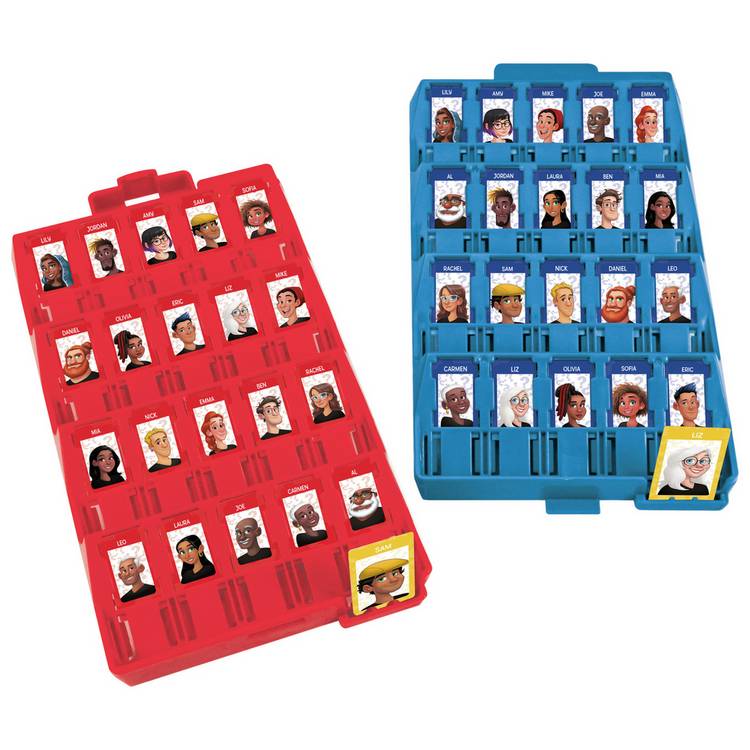 Hasbro board game Guess Who Grab N Go travel edition, imported from the UK