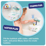Tomy Bluey Shower and Scrub baby bath toy, UK version