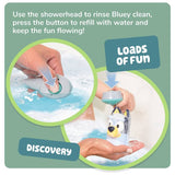 Tomy Bluey Shower and Scrub baby bath toy, UK version