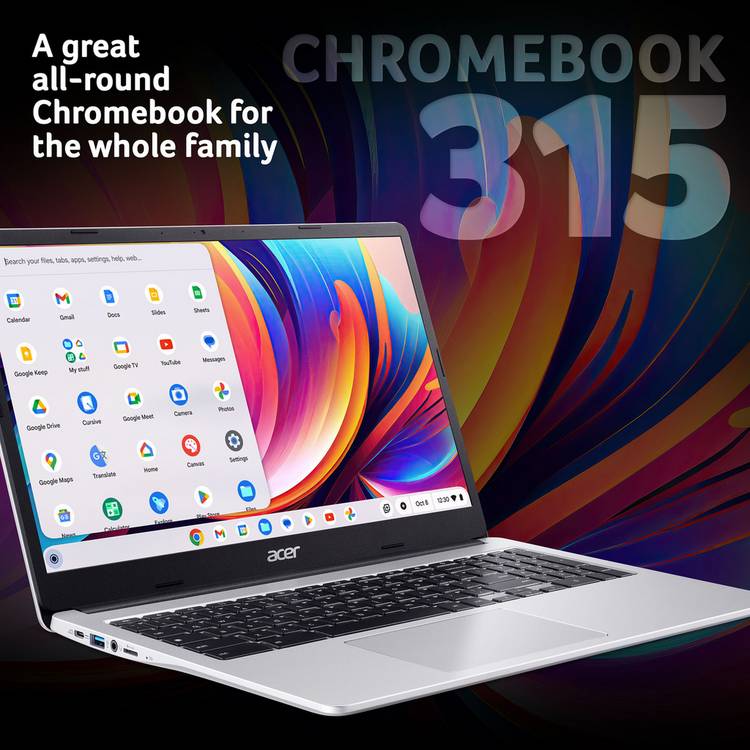 Acer Chromebook 315 15.6in Intel Celeron 4GB RAM 128GB, UK version