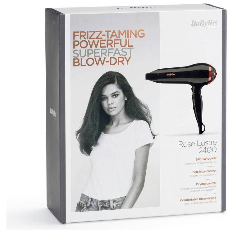 BaByliss Rose Lustre 2400 hair dryer, imported from the UK