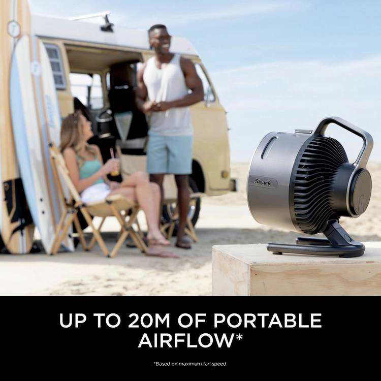 Shark FlexBreeze portable desk fan 6 inch with mist (British brand)