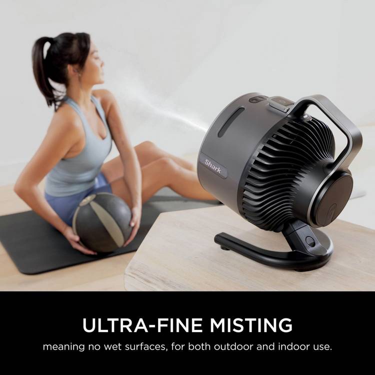 Shark FlexBreeze portable desk fan 6 inch with mist (British brand)