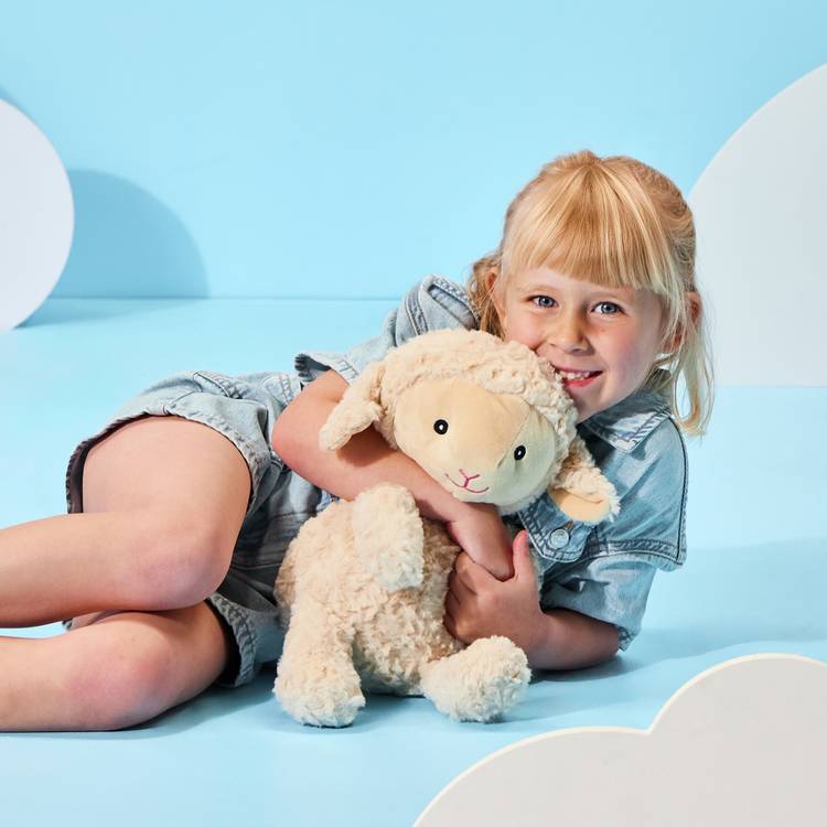 Chad Valley fluffy lamb soft toy 30cm (British brand)