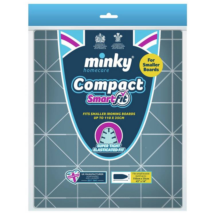 Minky Smart Fit Compact ironing board cover 110x35cm (British brand)