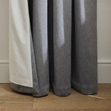 Habitat textured blackout curtains grey 117x137cm, imported from the UK