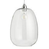 Habitat clear glass easy fit lampshade 29cm (British brand)