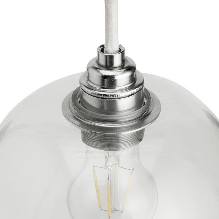 Habitat clear glass easy fit lampshade 29cm (British brand)