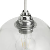 Habitat clear glass easy fit lampshade 29cm (British brand)