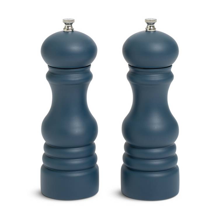 Habitat salt and pepper mill set navy 17.7cm - British product
