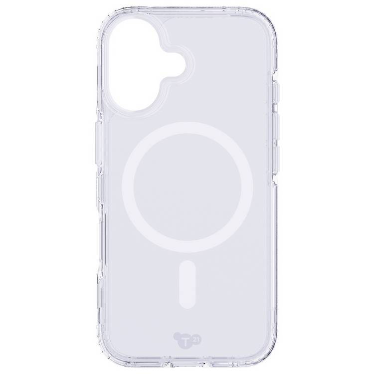 Tech21 EvoClear iPhone 16 case with MagSafe clear, UK version