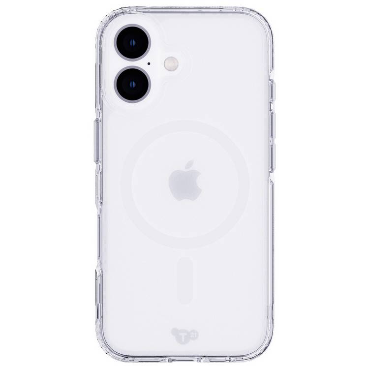 Tech21 EvoClear iPhone 16 case with MagSafe clear, UK version