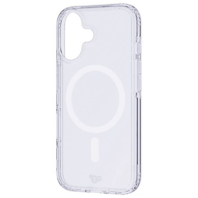 Tech21 EvoClear iPhone 16 case with MagSafe clear, UK version