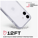 Tech21 EvoClear iPhone 16 case with MagSafe clear, UK version