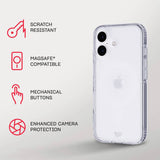 Tech21 EvoClear iPhone 16 case with MagSafe clear, UK version