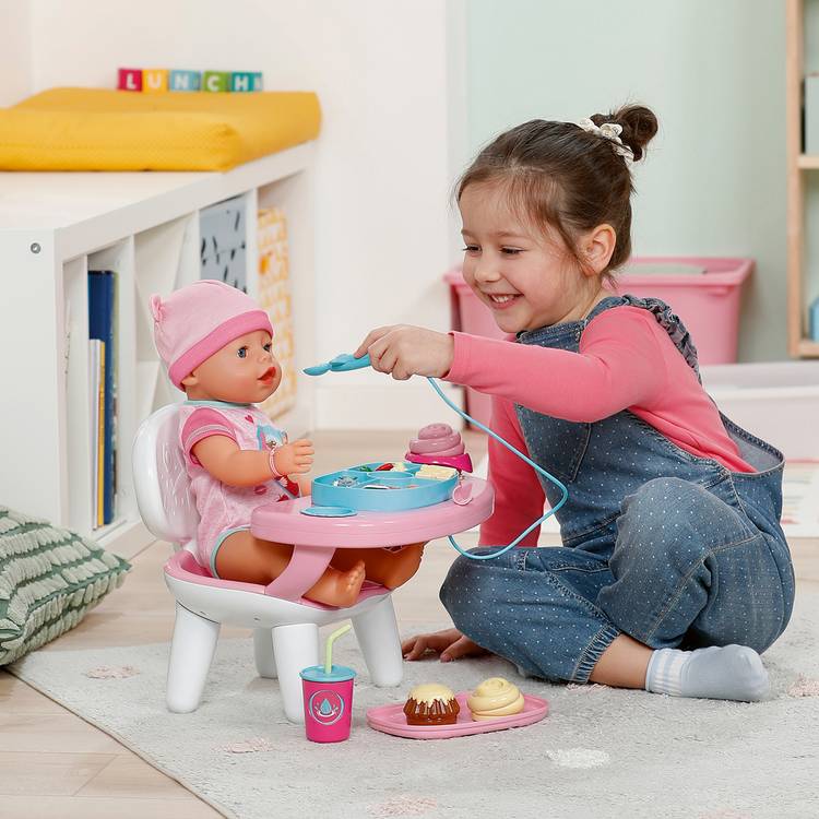 Baby Born doll lunch table interactive playset, imported from the UK