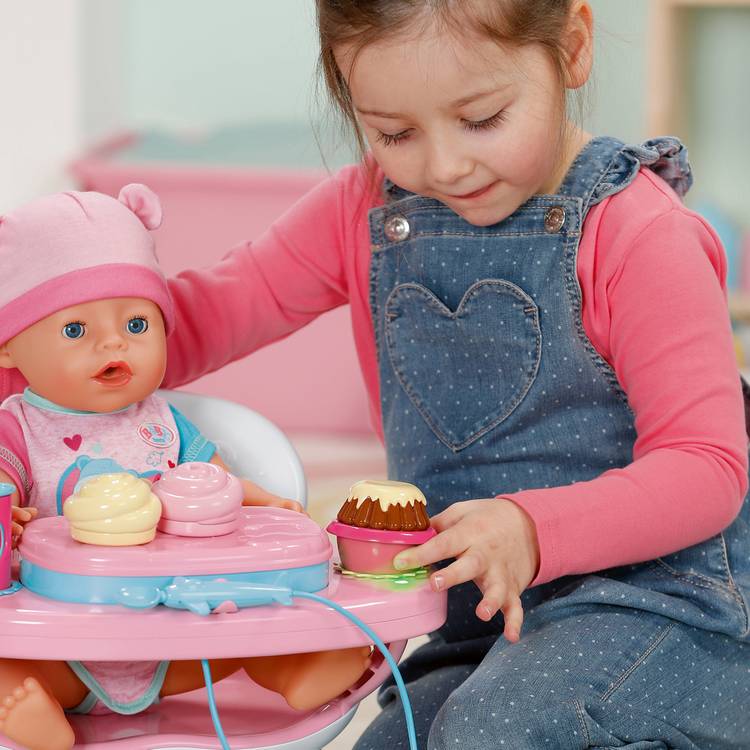 Baby Born doll lunch table interactive playset, imported from the UK