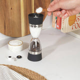 Salter Salt and Pepper Mill Black 18cm, imported from the UK