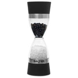 Salter Salt and Pepper Mill Black 18cm, imported from the UK