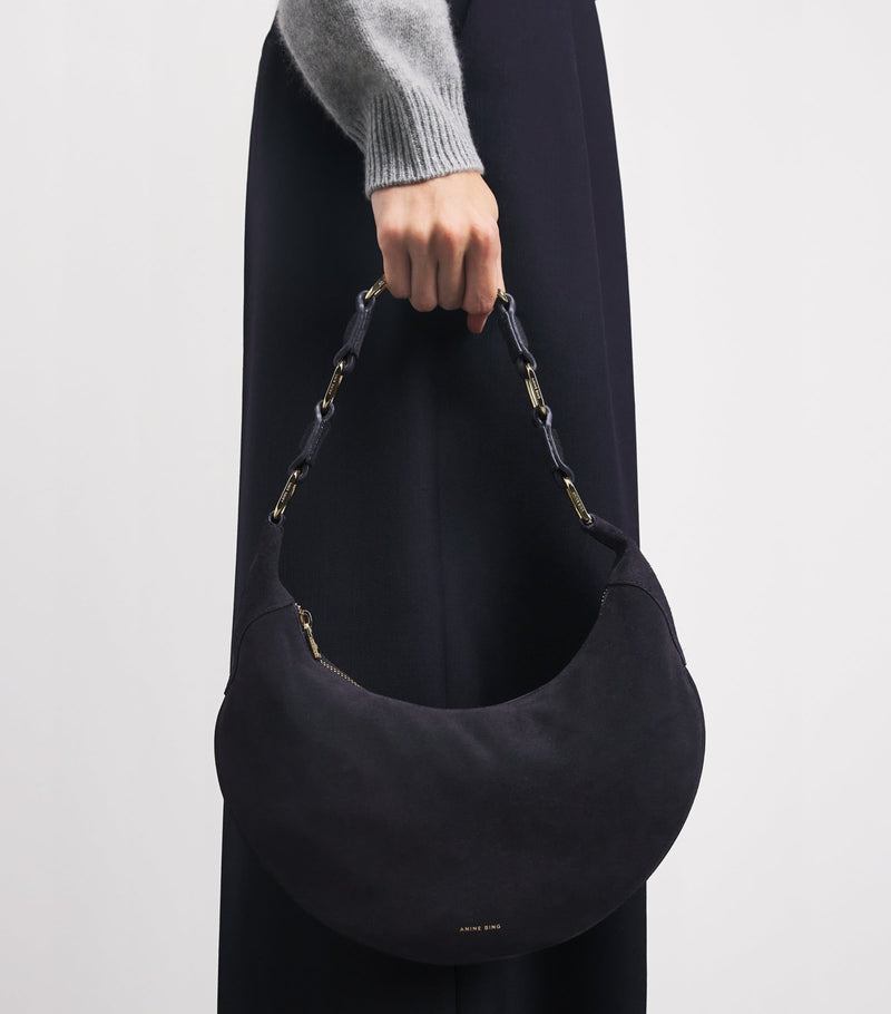 ANINE BING suede Kate shoulder bag imported from the UK