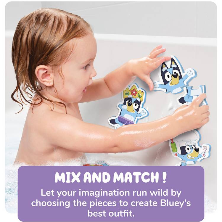Bluey bath puzzle toy, UK version