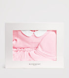 Givenchy cotton dress, bloomers and hat set for babies 1-18 months, UK version
