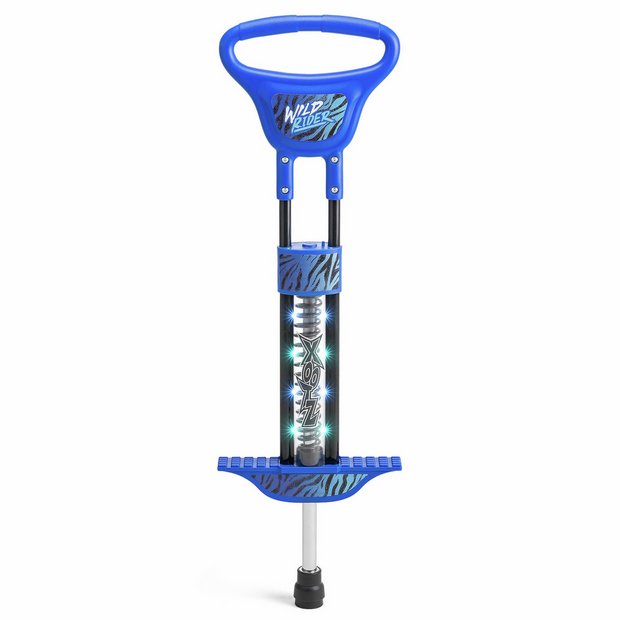 Xootz Wild Rider LED Pogo Blue Tiger outdoor toy, UK version