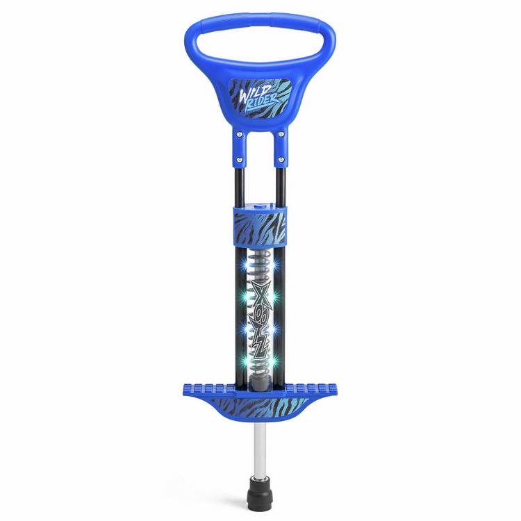 Xootz Wild Rider LED Pogo Blue Tiger outdoor toy, UK version