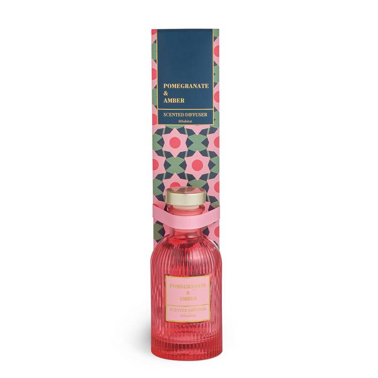 Habitat reed diffuser Pomegranate & Amber 90ml - British product