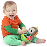 Bright Starts multi-sensory baby toy Grab And Giggle Monkey, imported from the UK