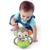 Bright Starts multi-sensory baby toy Grab And Giggle Monkey, imported from the UK
